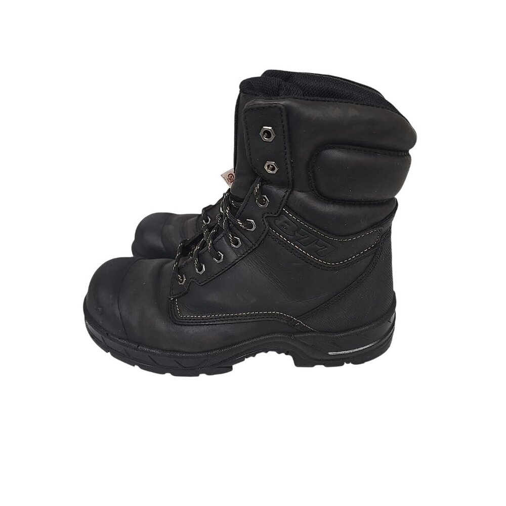DAKOTA Men's 8'' 877 STEEL TOE STEEL PLATE WORK SAFETY BOOTS Black Size 10.5M - Picture 6 of 9